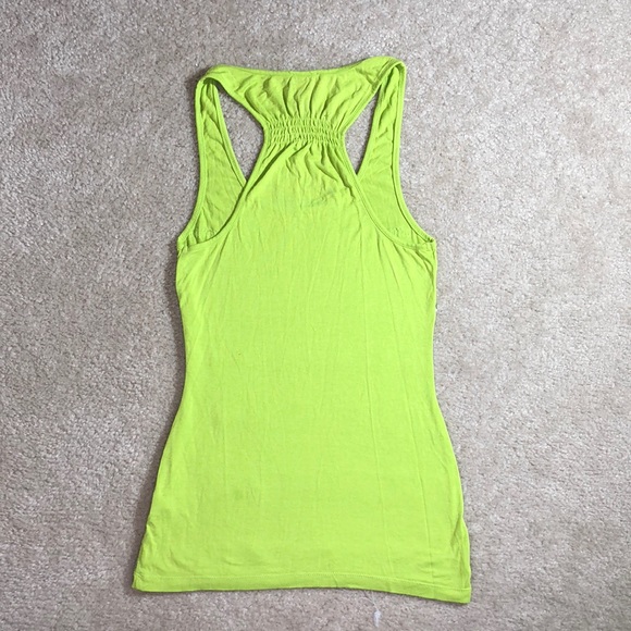 Bebe 2B Sequin Stripe Yellow Tank Top - Picture 3 of 7
